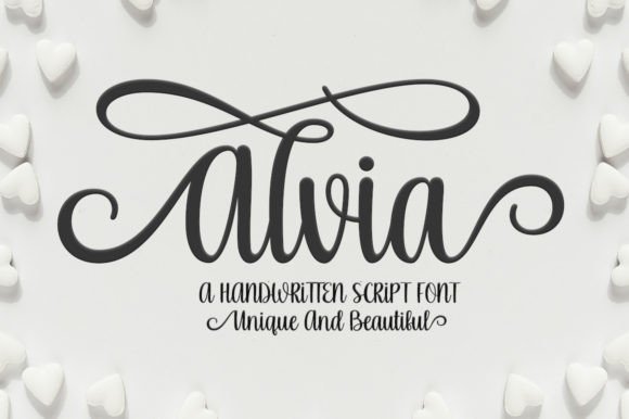 Alvia: The Modern Script Font for Elegant Design Projects
