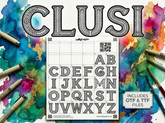 Clusi: The All-Caps Display Typeface for Bold Statements