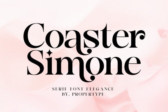Coaster Simone: A Bold Serif for Commanding Design