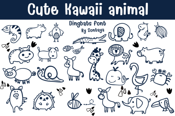 Cute Kawaii Animal: A Whimsical Font for Modern Creators