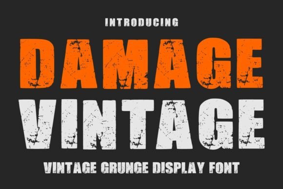 Damage Vintage: Bold Grunge for Authentic Design