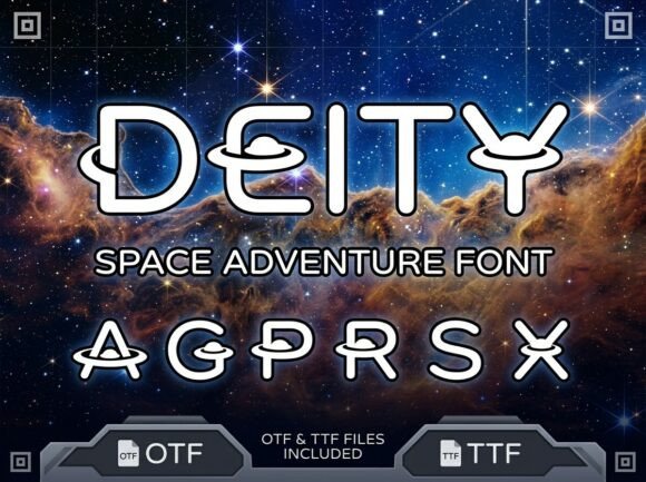 Deity: A Cosmic Typeface for Galactic Design