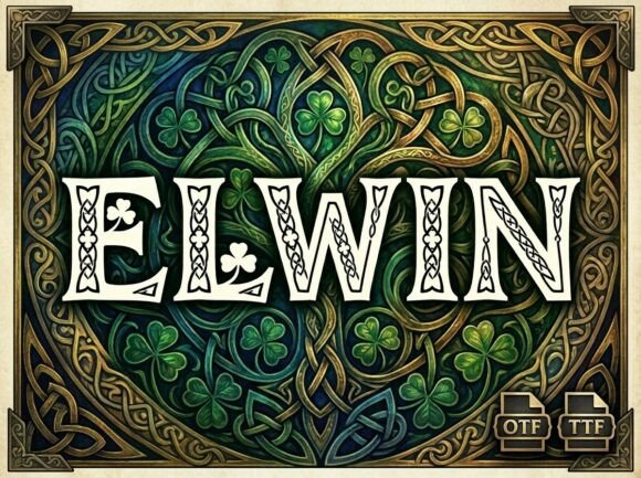 Elwin: Command Attention with This Decorative Display Typeface