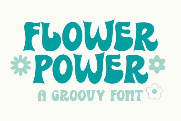 Flower Power: A Groovy Display Font for Modern Hippie Design