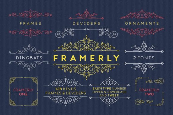Framerly: A Charming Dingbats Font for Elegant Frames