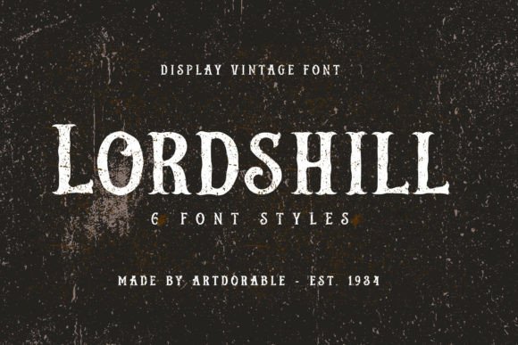 Lordshill: A Vintage Display Font with Western Soul