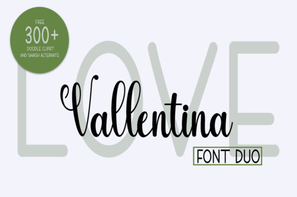 Love Vallentina Duo: Where Script Meets Handwritten Charm