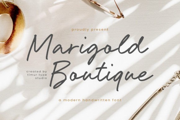 Marigold Boutique: A Handwritten Font with Modern Sophistication