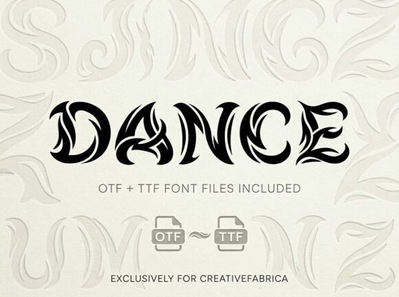 Move with the Rhythm: The Dance Display Font