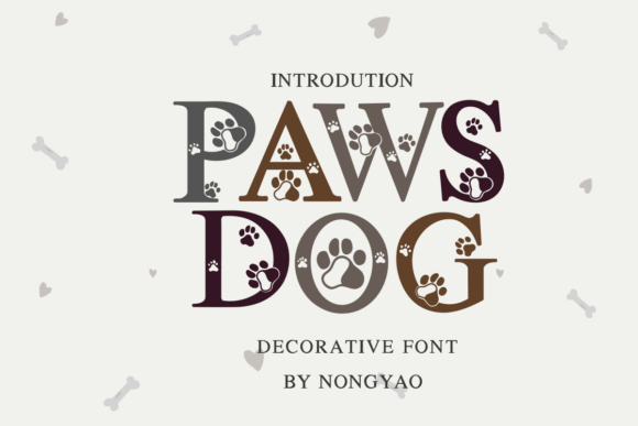 Paws Dog: A Decorative Font for Heartfelt, Handcrafted Designs