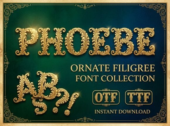 Phoebe: Crafting Unforgettable Brand Identities with Ornate Filigree