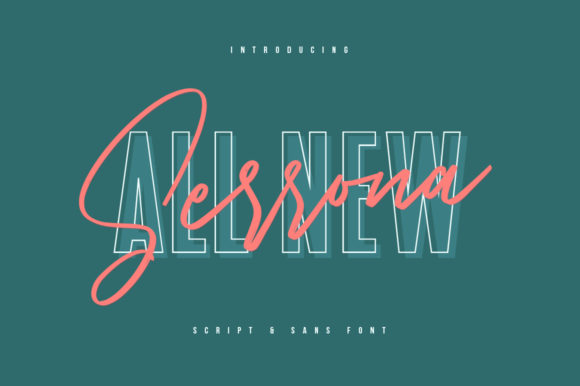 Serrona Duo: The Modern Script & Sans Serif Powerhouse