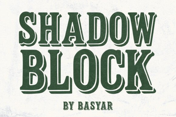 Shadow Block: Bold Vintage Typography with Real Impact