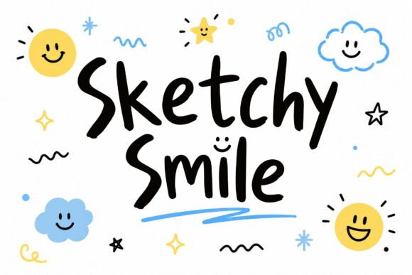 Sketchy Smile: A Handwriting Font That Radiates Joy