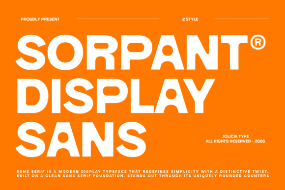 Sorpant: A Modern Typeface for Bold Branding