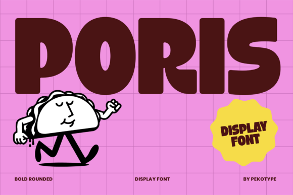 Unleash Bold Retro Vibes with the Poris Typeface