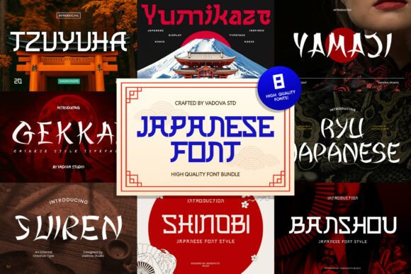 Unleashing Visual Drama: The Japanese Style Font Bundle